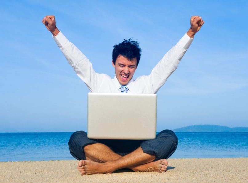 Man with laptop